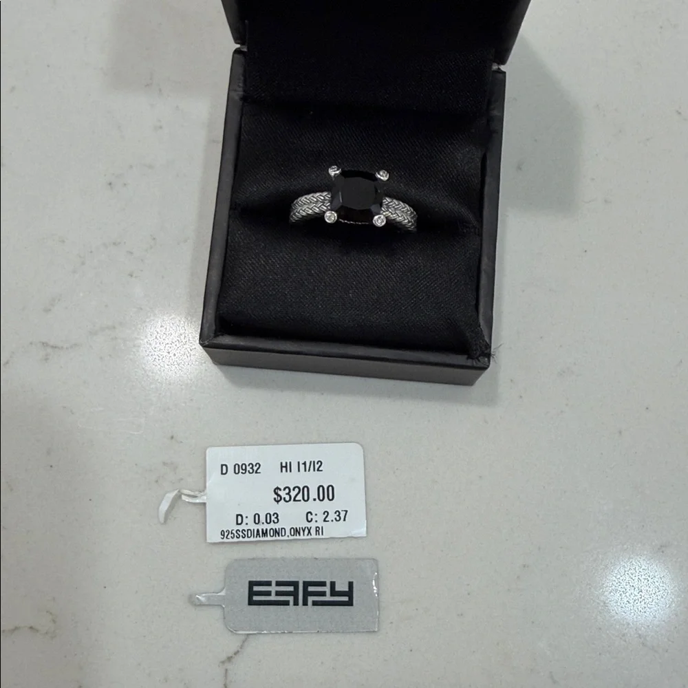 Effy Onyx Diamond Ring